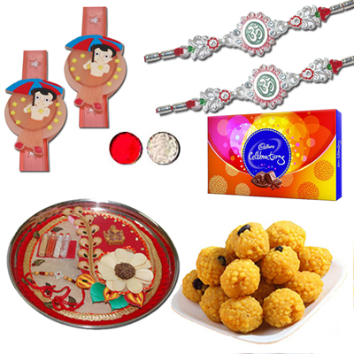 "Rakhi Pooja Thali - CodeRTN19 - Click here to View more details about this Product